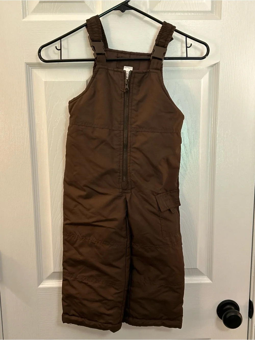 Carter’s Toddler 3T Brown Insulated Snow Bib Overalls Ski Snow Pants